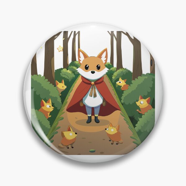 Item preview, Fluffy Fox in a Cape Guiding Baby Animals designed and sold by omerfdln34.