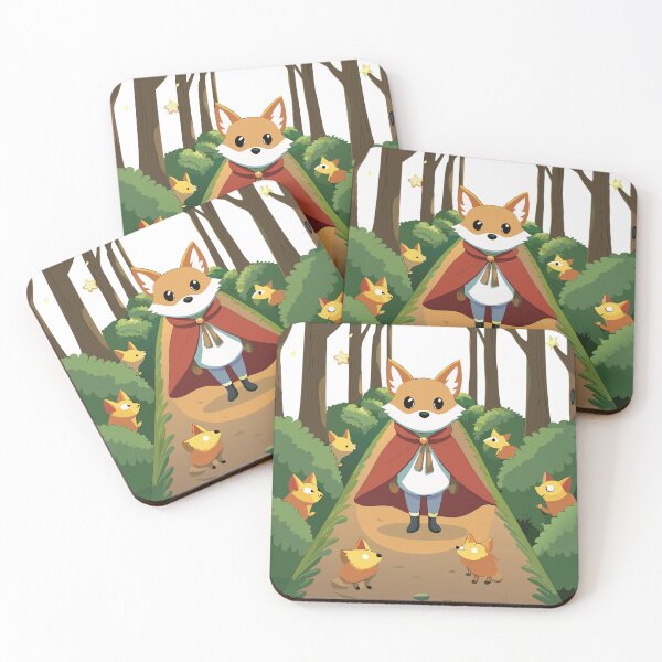 Item preview, Fluffy Fox in a Cape Guiding Baby Animals designed and sold by omerfdln34.