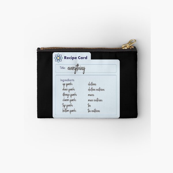 Item preview, Recipe Card of the 12 Fundamental Particles of Physics designed and sold by Neadski.