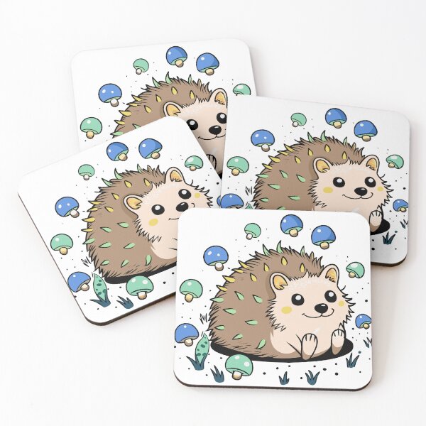 Item preview, Fluffy Hedgehog in a Patch of Bioluminescence designed and sold by omerfdln34.