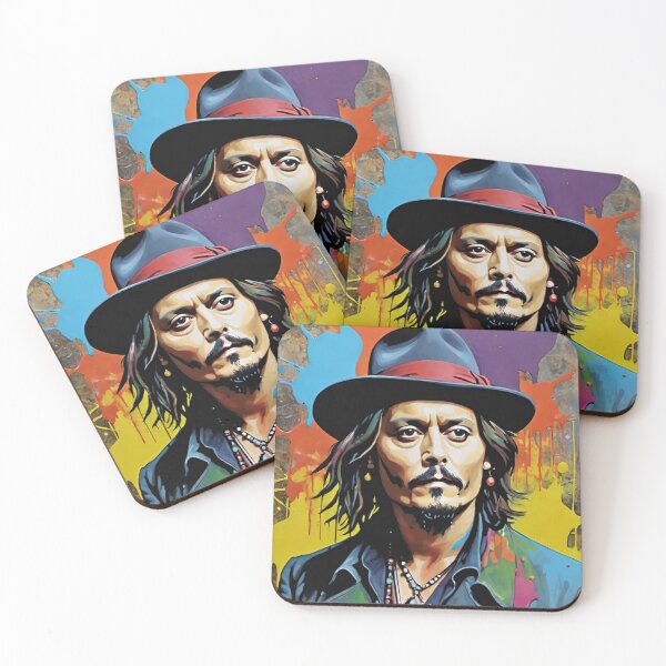 Item preview, johnny depp, fan art, mascot, drawing, art designed and sold by DonnaBlankaArt.
