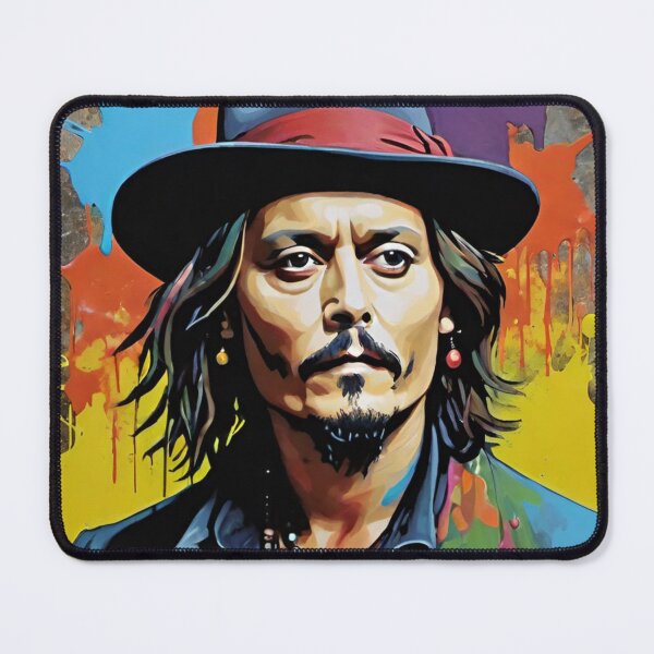 Item preview, johnny depp, fan art, mascot, drawing, art designed and sold by DonnaBlankaArt.