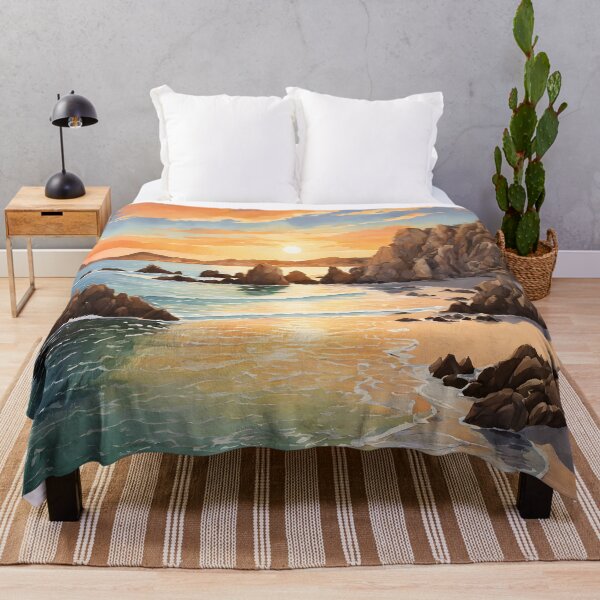 Item preview, Lovers Beach: Watercolor Sunset in Cabo designed and sold by LSVart.