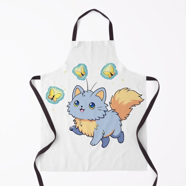 Item preview, Fluffy Kitten Chasing Glowing Butterflies designed and sold by omerfdln34.