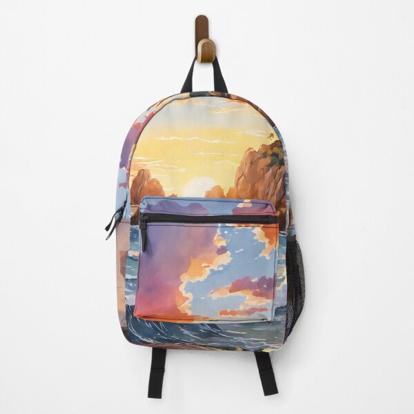 Item preview, Sunset Serenity: Watercolor Lovers Beach, Cabo designed and sold by LSVart.
