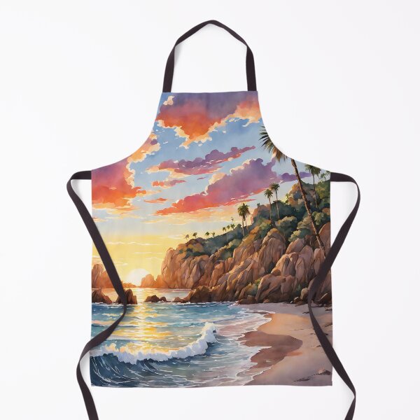 Item preview, Sunset Serenity: Watercolor Lovers Beach, Cabo designed and sold by LSVart.