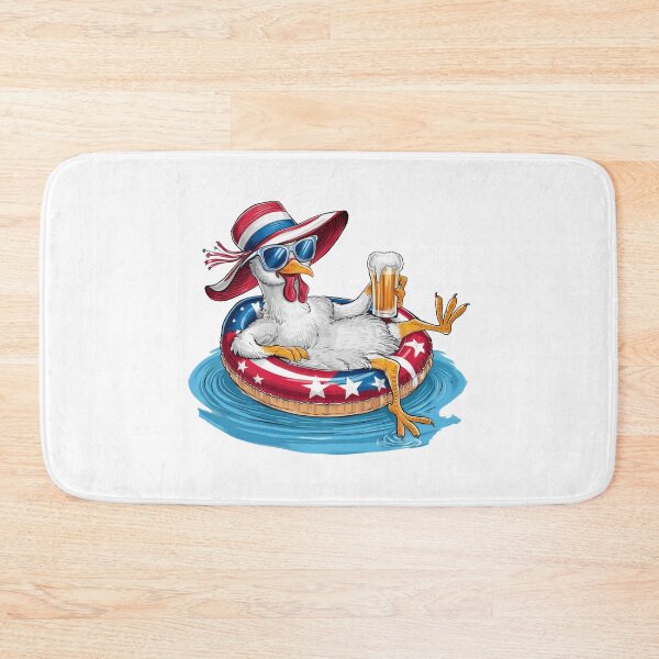 Item preview, Funny Patriotic Beer Drinking Chicken 4th of July Party designed and sold by Designer-Girl.