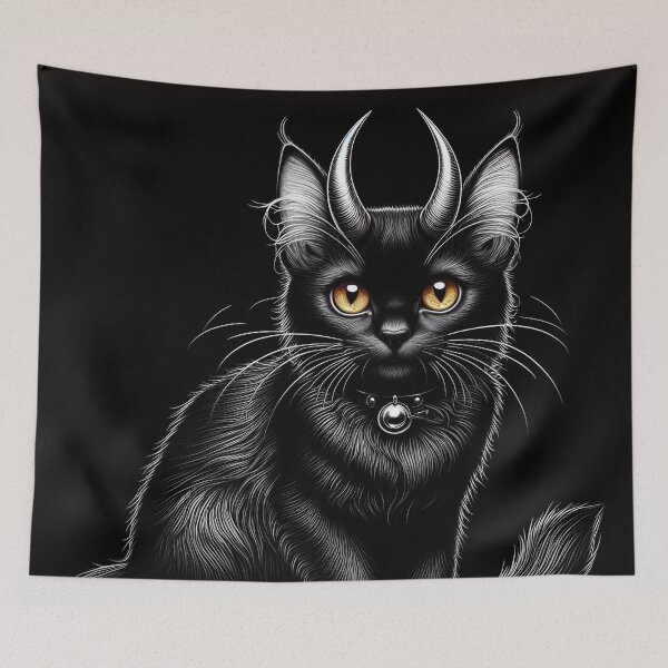 Item preview, Cat with Horns designed and sold by Jurand  Creations.