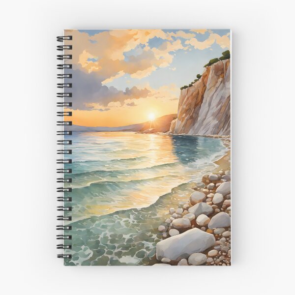 Item preview, Myrtos Beach: Watercolor Beauty in Kefalonia, Greece designed and sold by LSVart.