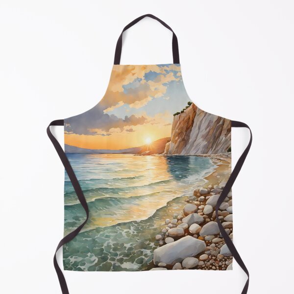Item preview, Myrtos Beach: Watercolor Beauty in Kefalonia, Greece designed and sold by LSVart.