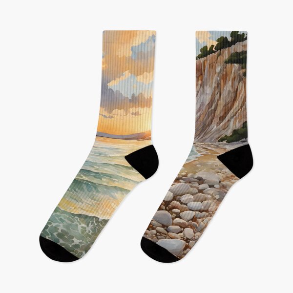 Item preview, Myrtos Beach: Watercolor Beauty in Kefalonia, Greece designed and sold by LSVart.
