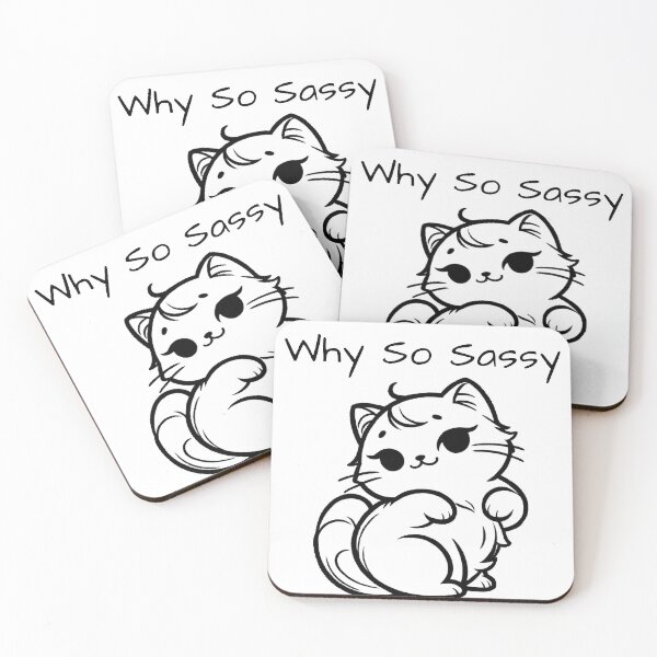 Item preview, Sassy Cat : minimalistic and Funny  designed and sold by LoveDesignMania.