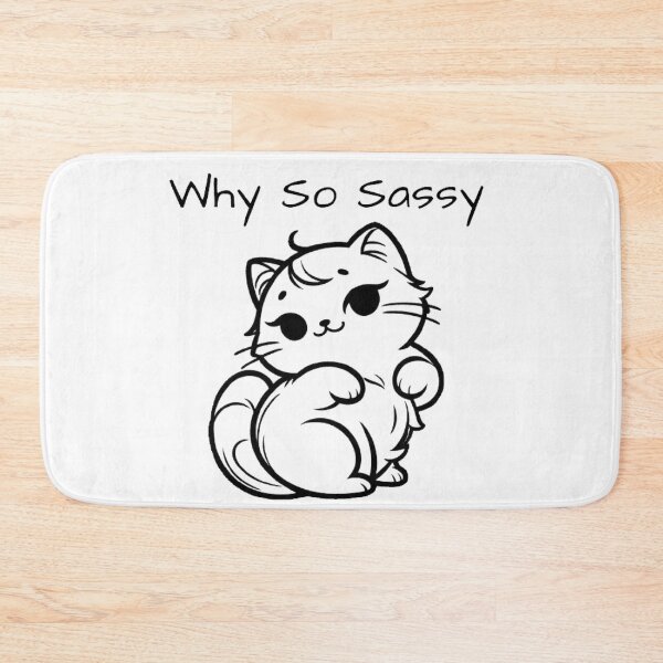 Item preview, Sassy Cat : minimalistic and Funny  designed and sold by LoveDesignMania.