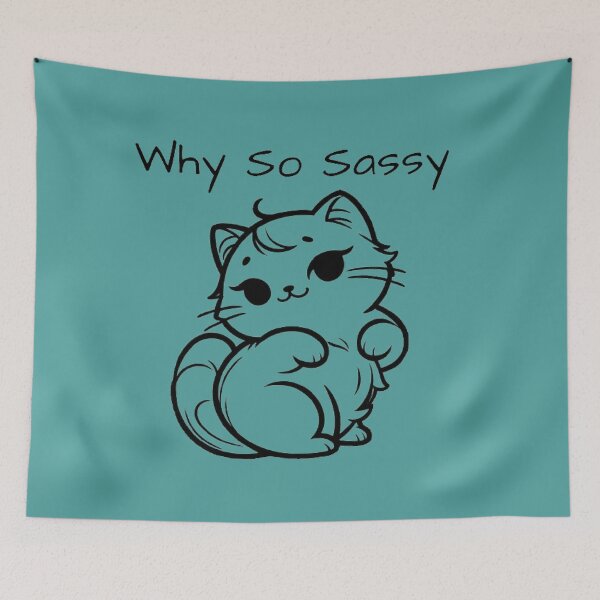 Item preview, Sassy Cat : minimalistic and Funny  designed and sold by LoveDesignMania.