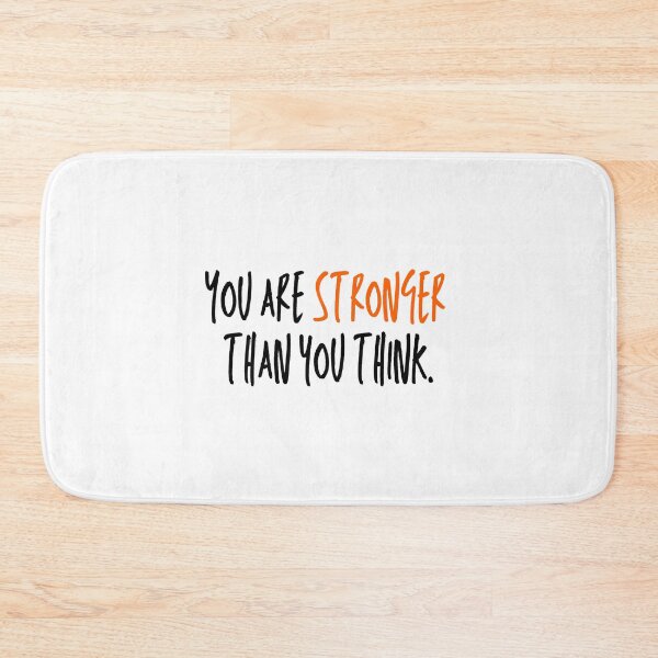 Item preview, You Are Stronger Than You Think Motivational Quote Orange designed and sold by Weknes.