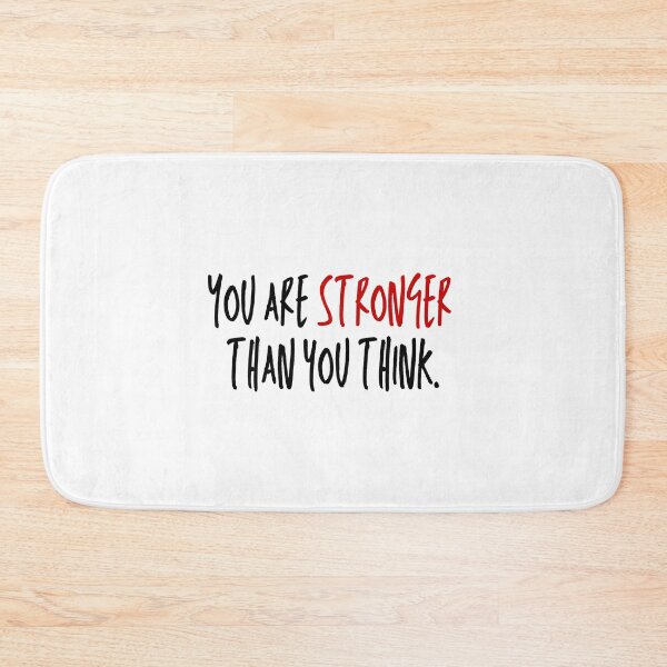Item preview, You Are Stronger Than You Think Motivational Quote Red designed and sold by Weknes.
