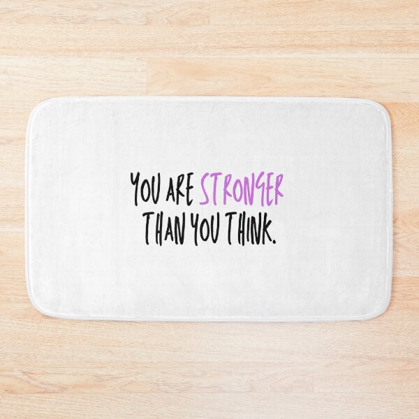 Item preview, You Are Stronger Than You Think Motivational Quote Purple designed and sold by Weknes.
