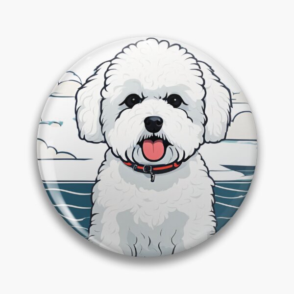 Item preview, traveler dog in the sea bichon frise  designed and sold by GoodyPaws.