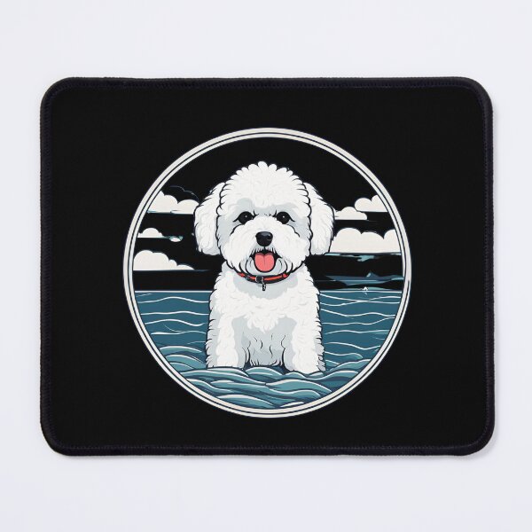 Item preview, traveler dog in the sea bichon frise  designed and sold by GoodyPaws.