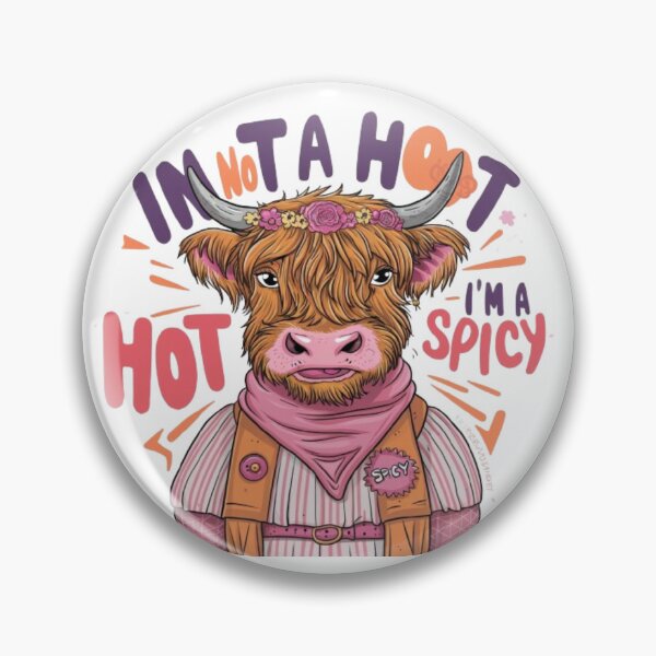 Item preview,  Womens Cute Highland Cow I'm Not A Hot Mess Im A Spicy designed and sold by SztylishDesigns.