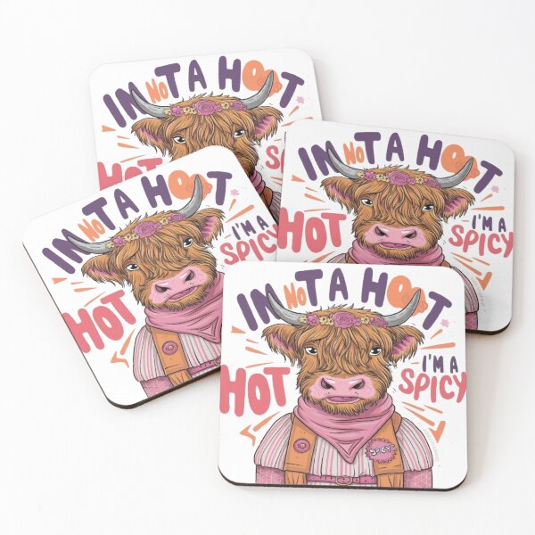 Item preview,  Womens Cute Highland Cow I'm Not A Hot Mess Im A Spicy designed and sold by SztylishDesigns.