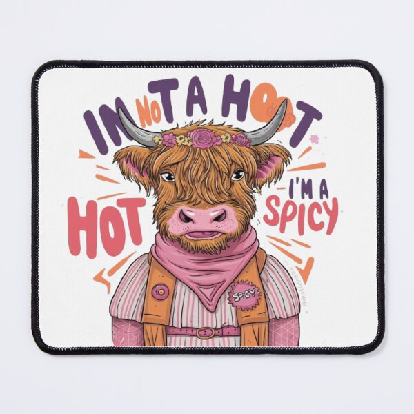 Item preview, Womens Cute Highland Cow I'm Not A Hot Mess Im A Spicy designed and sold by SztylishDesigns.