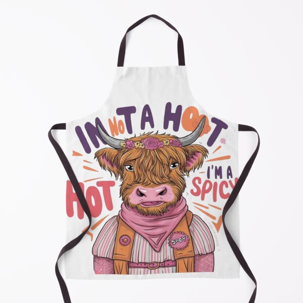 Item preview, Womens Cute Highland Cow I'm Not A Hot Mess Im A Spicy designed and sold by SztylishDesigns.