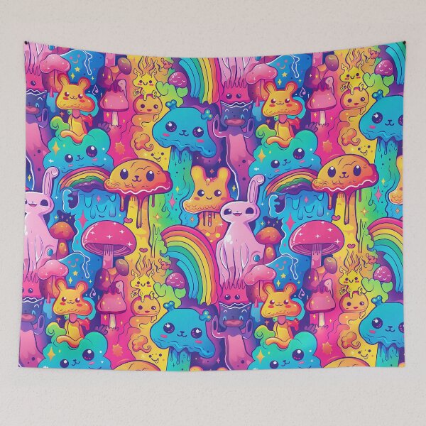 Item preview, Wild Vibrant Psychedelic Rainbow Trip designed and sold by CoolCrazyQuirky.