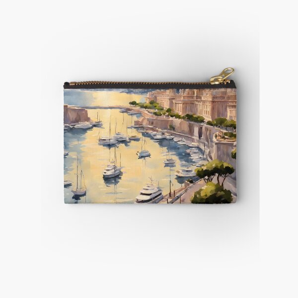 Item preview, Sunset at Monte Carlo Marina: Watercolor Beauty designed and sold by LSVart.
