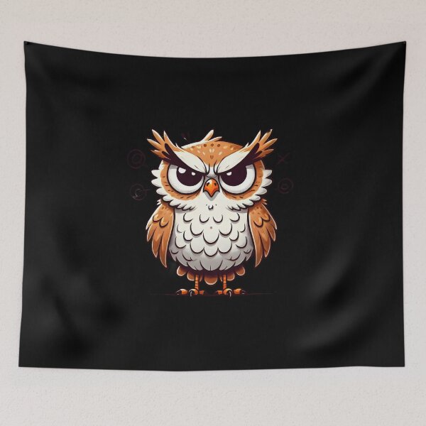 Item preview, Irritable Owl Cute and Funny Gifts Art designed and sold by BadhbhArt.