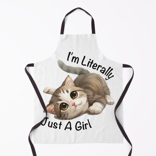 Item preview, I'm Literally Just A Girl Cute Cat designed and sold by Wormy-23.