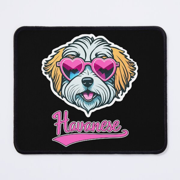 Item preview, Havanese in Heart Shaped Sunglasses designed and sold by KellysComColors.