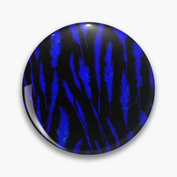Item preview, Vivid Dark Blue Wild Grasses on Black Background designed and sold by Beachy.