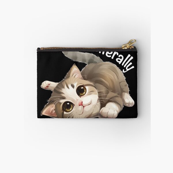 Item preview, I'm Literally Just A Girl Cute Cat White Text designed and sold by Wormy-23.