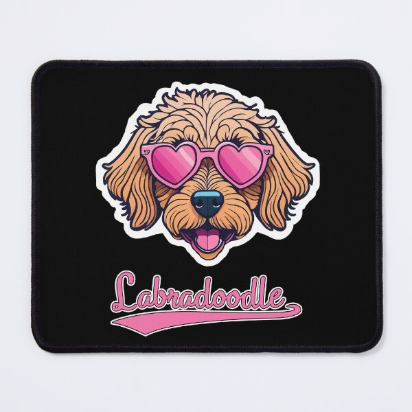 Item preview, Labradoodle in Heart Shaped Sunglasses designed and sold by KellysComColors.