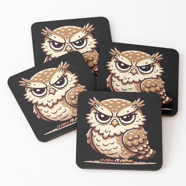 Item preview, Irritable Owl Cute and Funny Gifts Art designed and sold by BadhbhLoot.