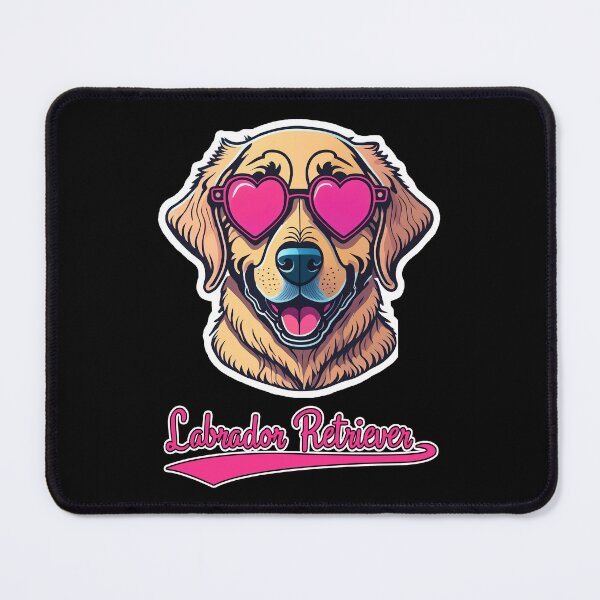 Item preview, Labrador Retriever in Heart Shaped Sunglasses designed and sold by KellysComColors.