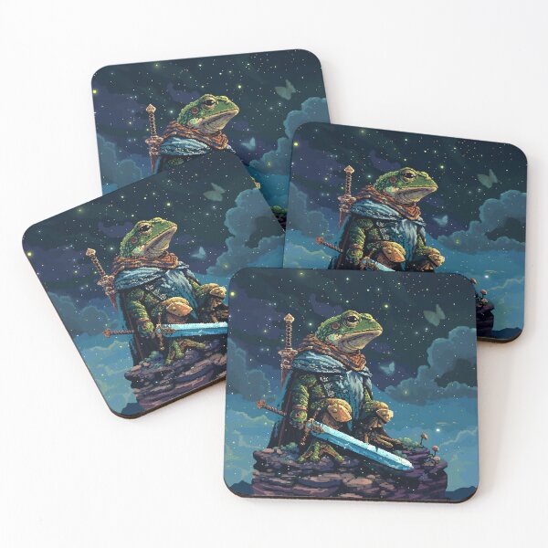 Item preview, Frog Knight Pixel Art designed and sold by Kaos-Bit.