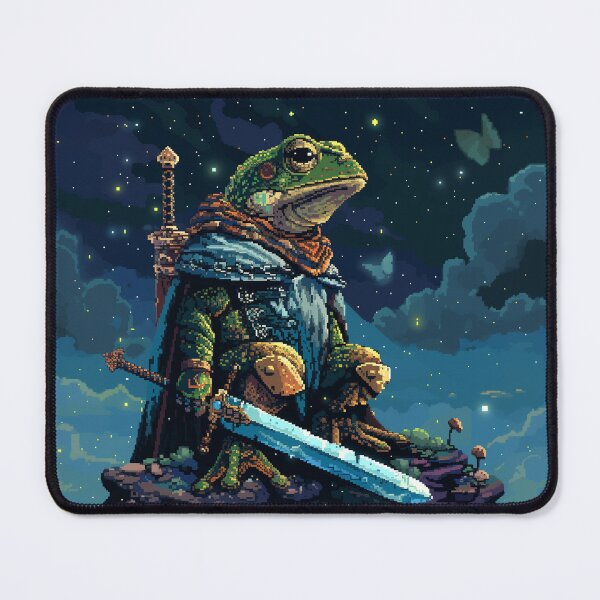 Item preview, Frog Knight Pixel Art designed and sold by Kaos-Bit.