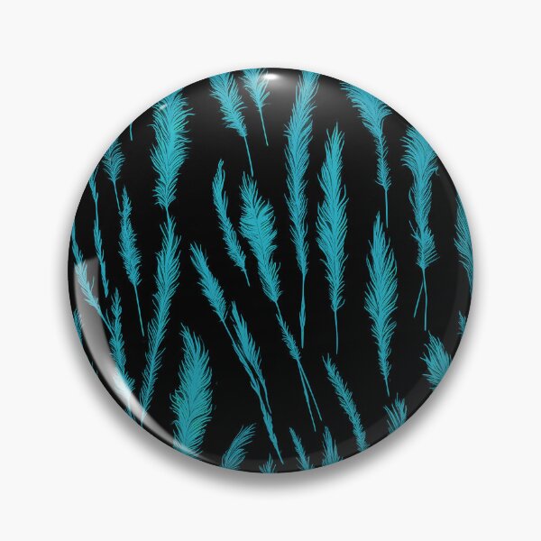 Item preview, Teal Wild Grasses on Black Background designed and sold by Beachy.