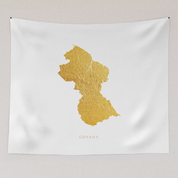 Item preview, Guyana Gold Map designed and sold by ArtPrints.