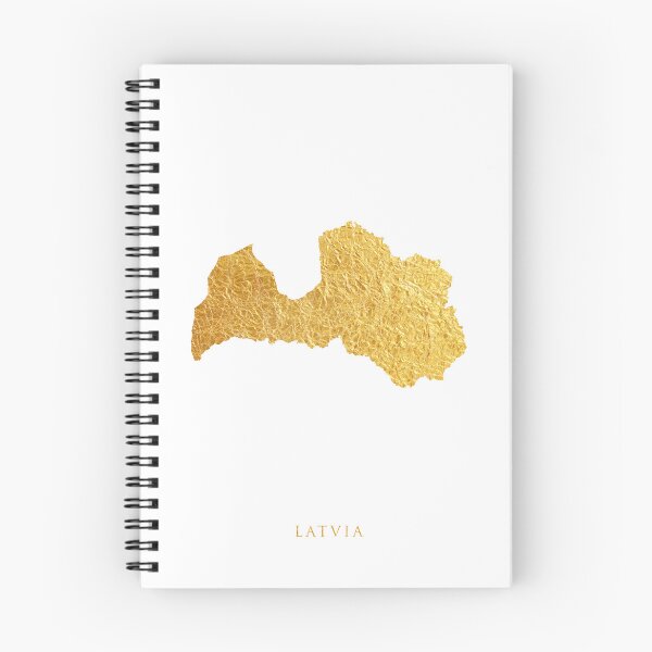 Item preview, Latvia Gold Map designed and sold by ArtPrints.