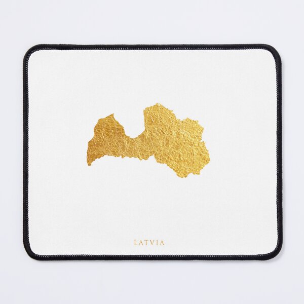 Item preview, Latvia Gold Map designed and sold by ArtPrints.