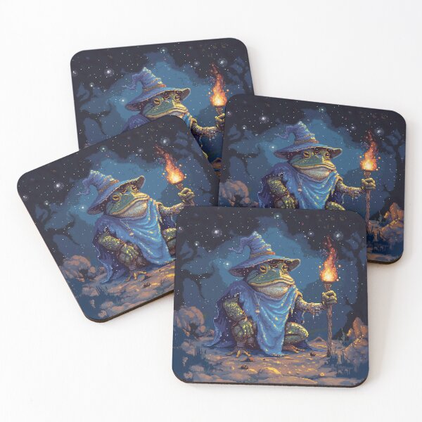 Item preview, Toad Wizard Pixel Art designed and sold by Kaos-Bit.