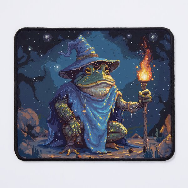 Item preview, Toad Wizard Pixel Art designed and sold by Kaos-Bit.