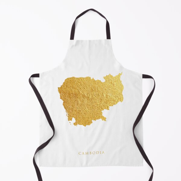 Item preview, Cambodia Gold Map designed and sold by ArtPrints.