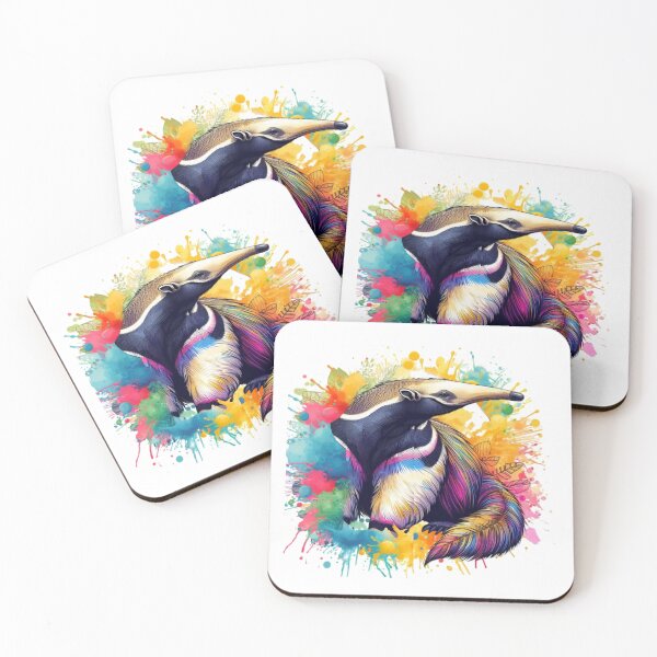 Item preview, A beautiful anteater with colorful background designed and sold by Marcoshop10.