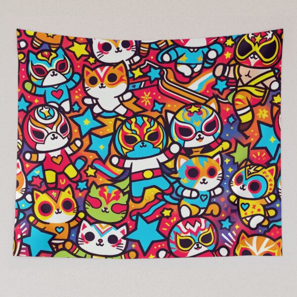 Item preview, Cat Luchador designed and sold by Belarte.shop.
