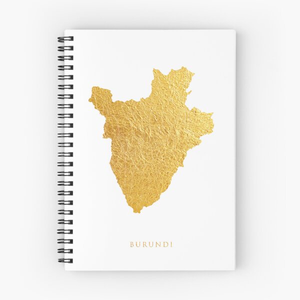 Item preview, Burundi Gold Map designed and sold by ArtPrints.