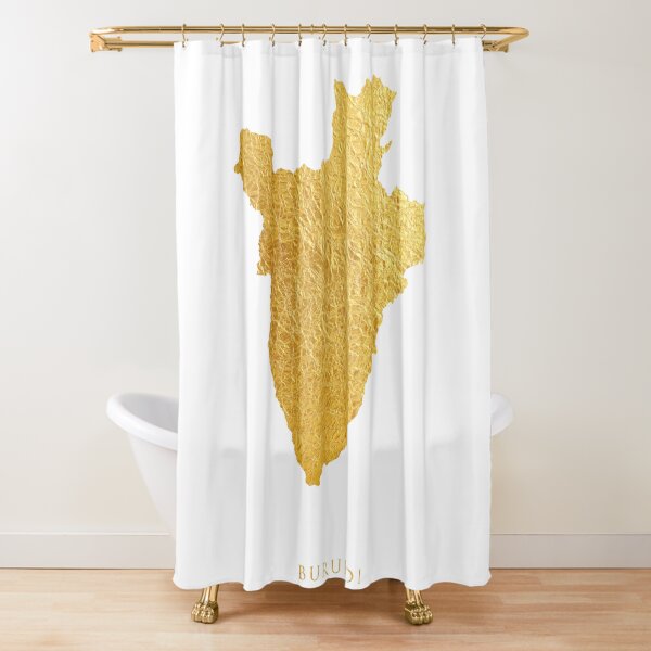 Item preview, Burundi Gold Map designed and sold by ArtPrints.
